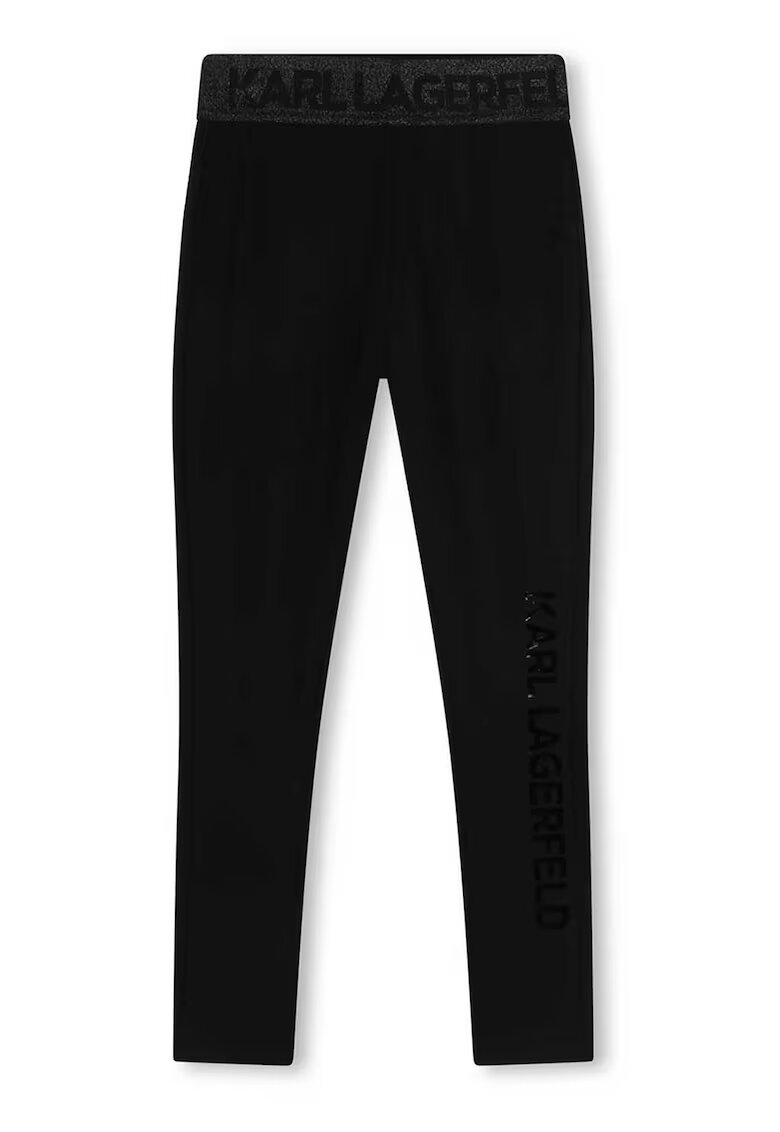 KARL LAGERFELD KIDS Colanti cu banda logo - Negru -