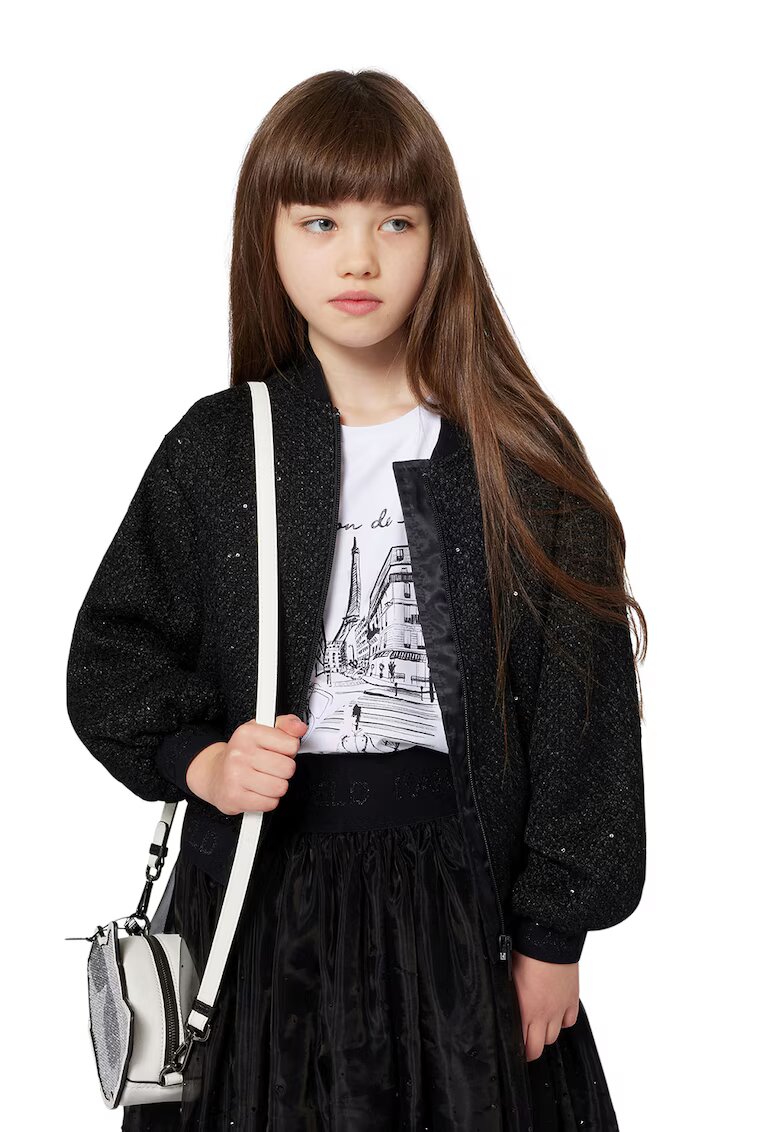 KARL LAGERFELD KIDS Fusta evazata din tul - Negru
