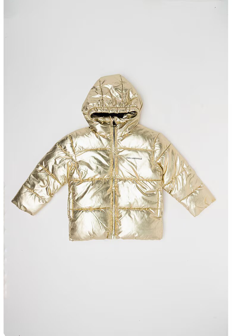 KARL LAGERFELD KIDS Geaca cu aspect metalizat - Auriu