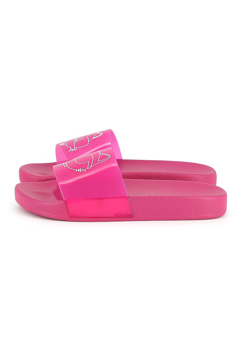 KARL LAGERFELD KIDS Papuci cu logo - Roz pastel