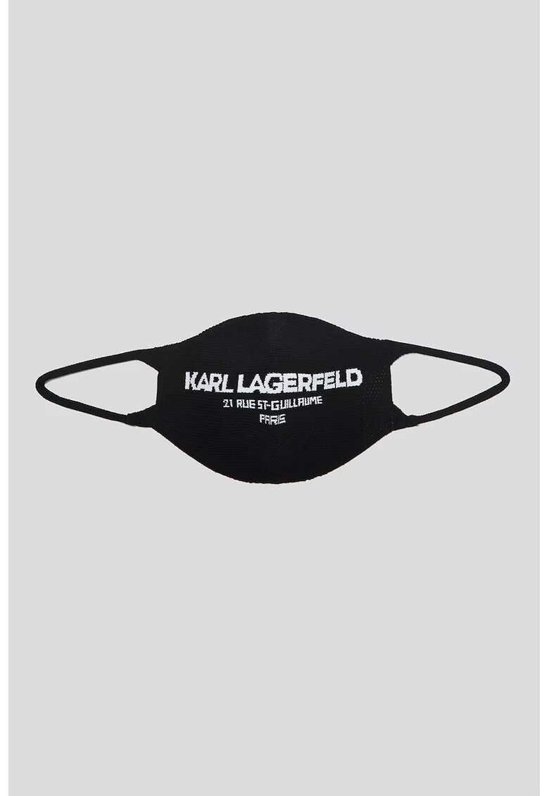 Karl Lagerfeld Masca de protectie fata cu logo - Alb/Negru