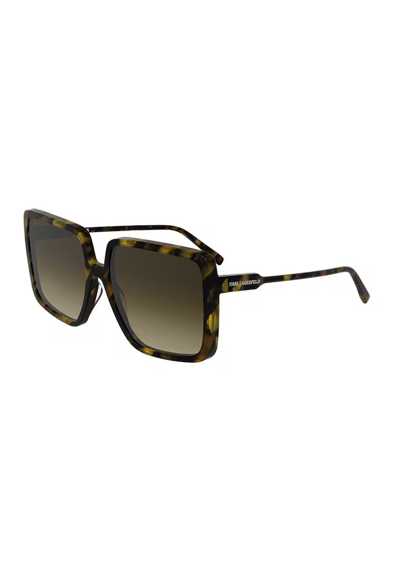 Karl Lagerfeld Ochelari de soare patrati cu lentile in degrade - Negru stins