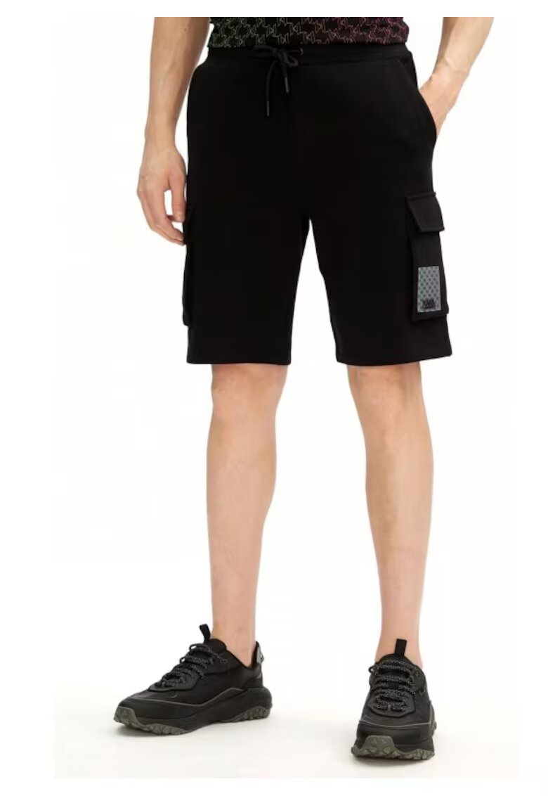 Karl Lagerfeld Pantaloni Bermuda - negru - 100% bumbac - Negru