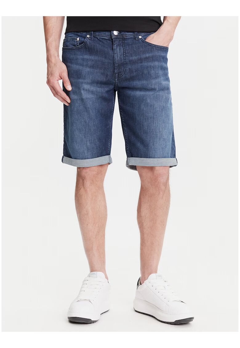 Karl Lagerfeld Pantaloni scurti din denim barbati 265820 552833 - Bumbac - Bleumarin - Bleumarin