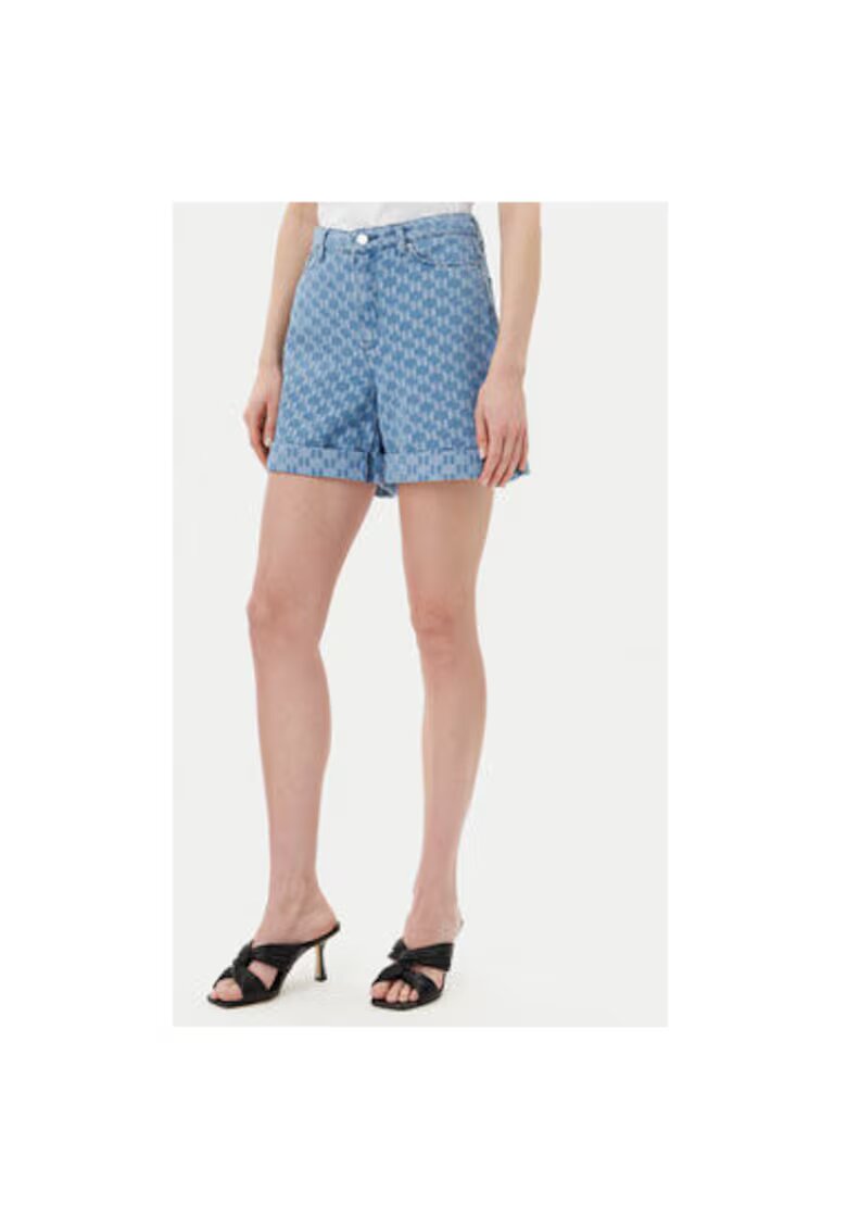 Karl Lagerfeld Pantaloni scurti din denim dama A2W10111 - Bumbac - Albastru - Albastru