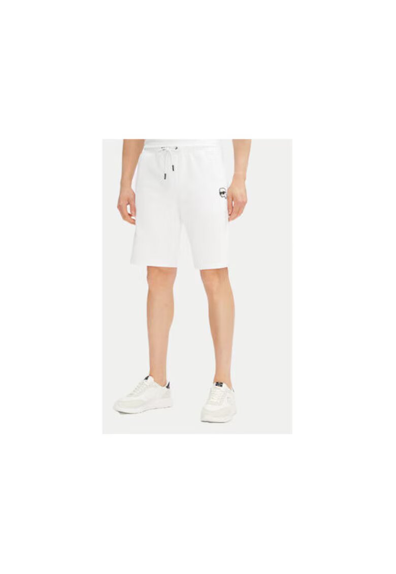 Karl Lagerfeld Pantaloni scurti sport barbati 705014 552900 - Bumbac organic - Alb - Alb
