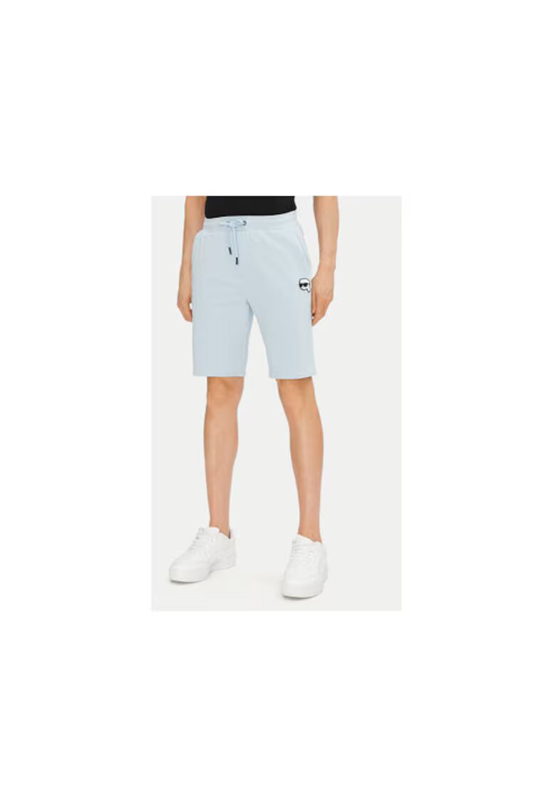 Karl Lagerfeld Pantaloni scurti sport barbati 705014 552900 - Bumbac organic - Albastru - Albastru