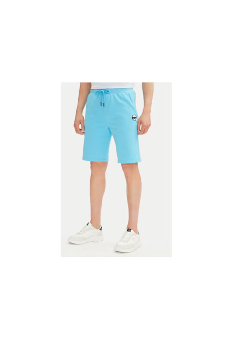 Karl Lagerfeld Pantaloni scurti sport barbati 705014 552900 - Bumbac organic - Albastru deschis - Albastru deschis