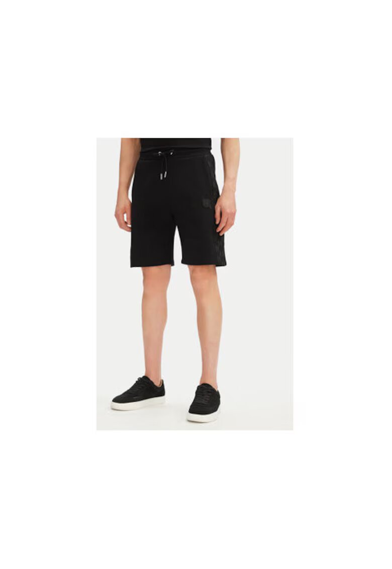 Karl Lagerfeld Pantaloni scurti sport barbati 705071 552951 - Bumbac organic - Negru - Negru