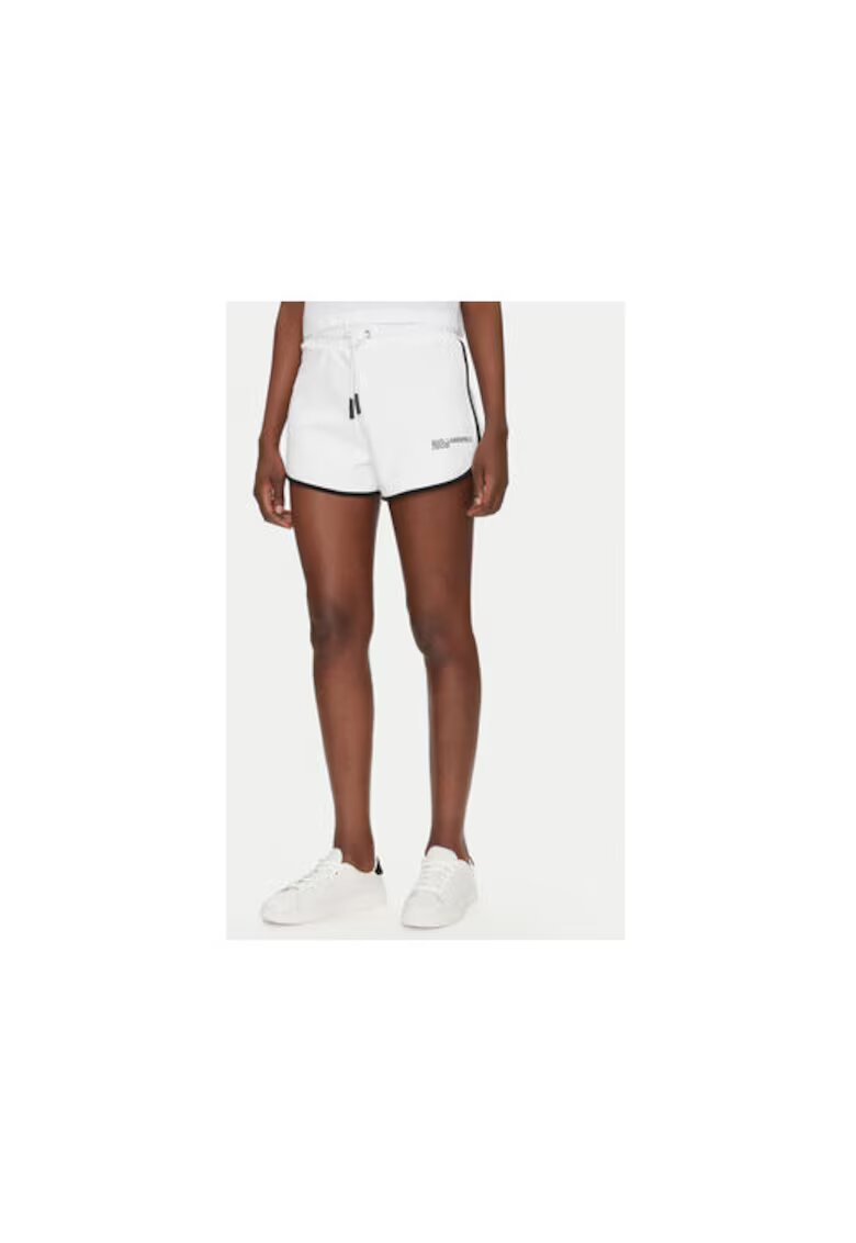 Karl Lagerfeld Pantaloni scurti sport dama A2W10095 - Bumbac - Alb - Alb