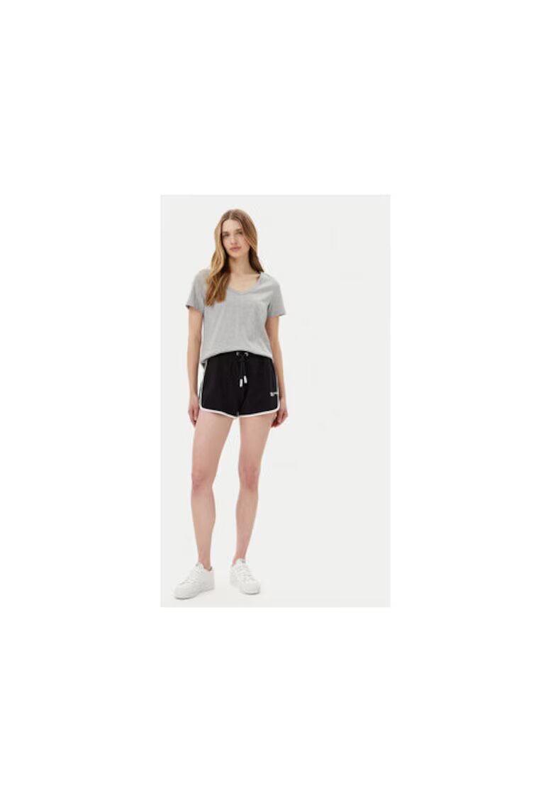Karl Lagerfeld Pantaloni scurti sport dama A2W10095 - Bumbac - Negru - Negru