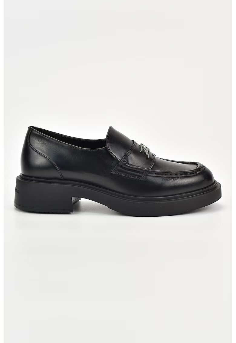 Karl Lagerfeld Pantofi loafer din piele cu detalii logo - Negru