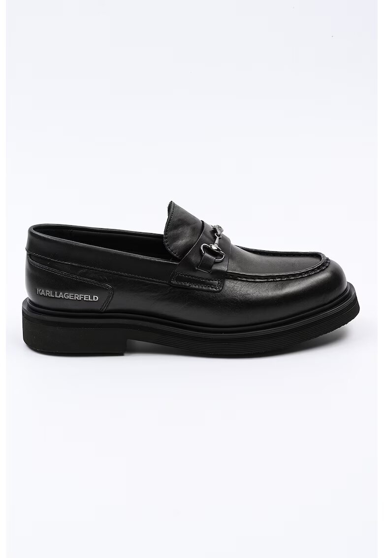 Karl Lagerfeld Pantofi loafer din piele - Negru