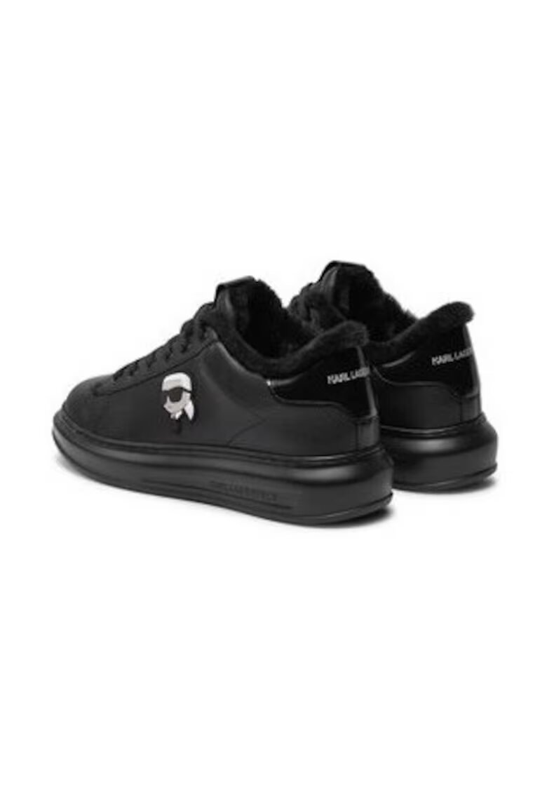 Karl Lagerfeld Pantofi sport barbati 304499340 - Piele naturala - Negru - Negru