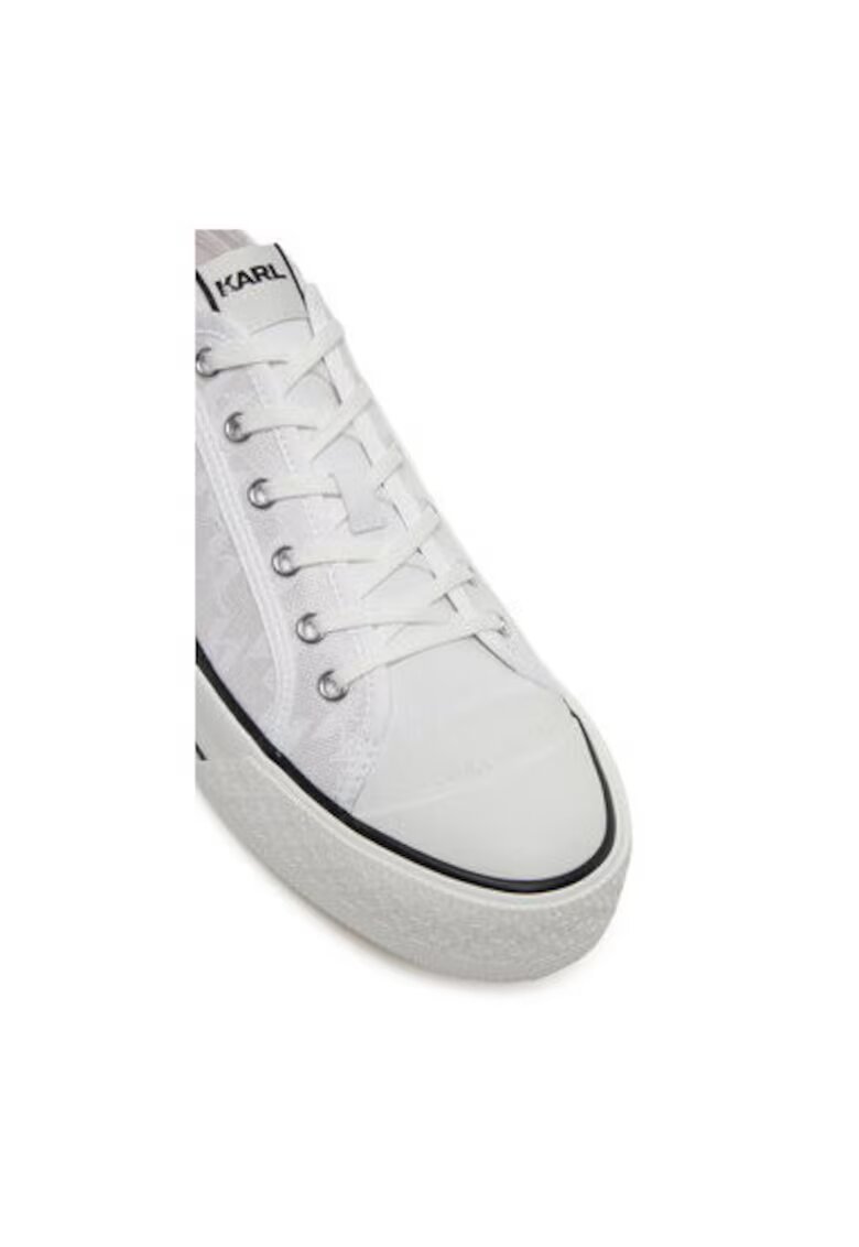 Karl Lagerfeld Pantofi sport barbati - KL50425 - Textil - Alb - Alb