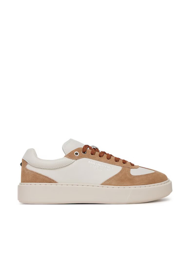 Karl Lagerfeld Pantofi sport barbati - KL52235 - Piele naturala - Alb