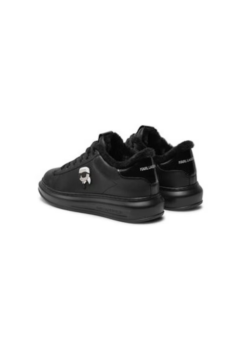 Karl Lagerfeld Pantofi sport barbati - KL52531L - Piele naturala - Negru