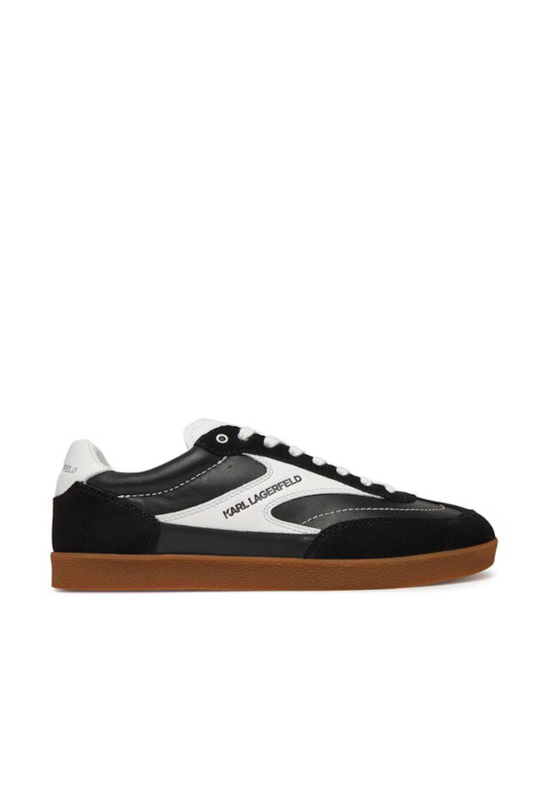 Karl Lagerfeld Pantofi sport barbati - KL53855 - Piele naturala - Negru
