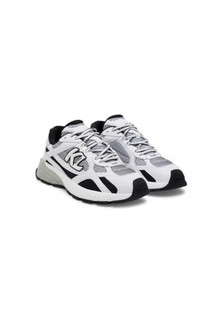 Karl Lagerfeld Pantofi sport barbati - KL55525 - Piele naturala - Alb - Alb