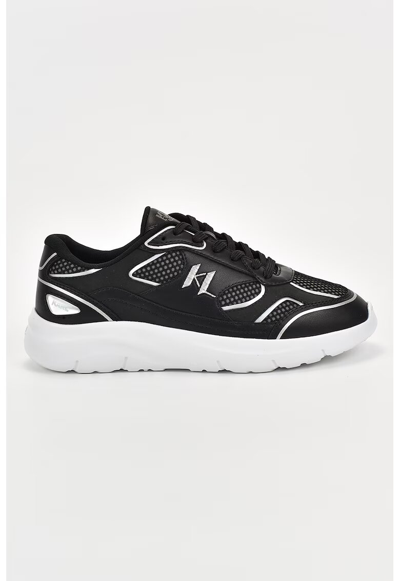 Karl Lagerfeld Pantofi sport cu detalii din piele - Negru