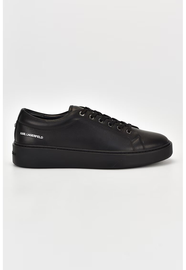 Karl Lagerfeld Pantofi sport de piele cu logo - Negru