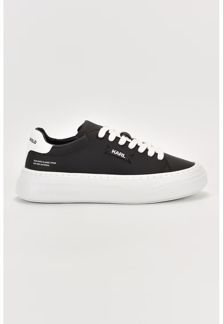 Karl Lagerfeld Pantofi sport de piele ecologica cu detalii logo - Negru
