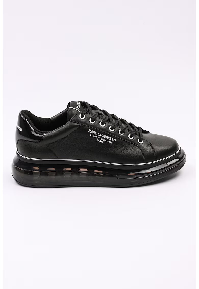 Karl Lagerfeld Pantofi sport din piele cu detalii cu logo - Negru