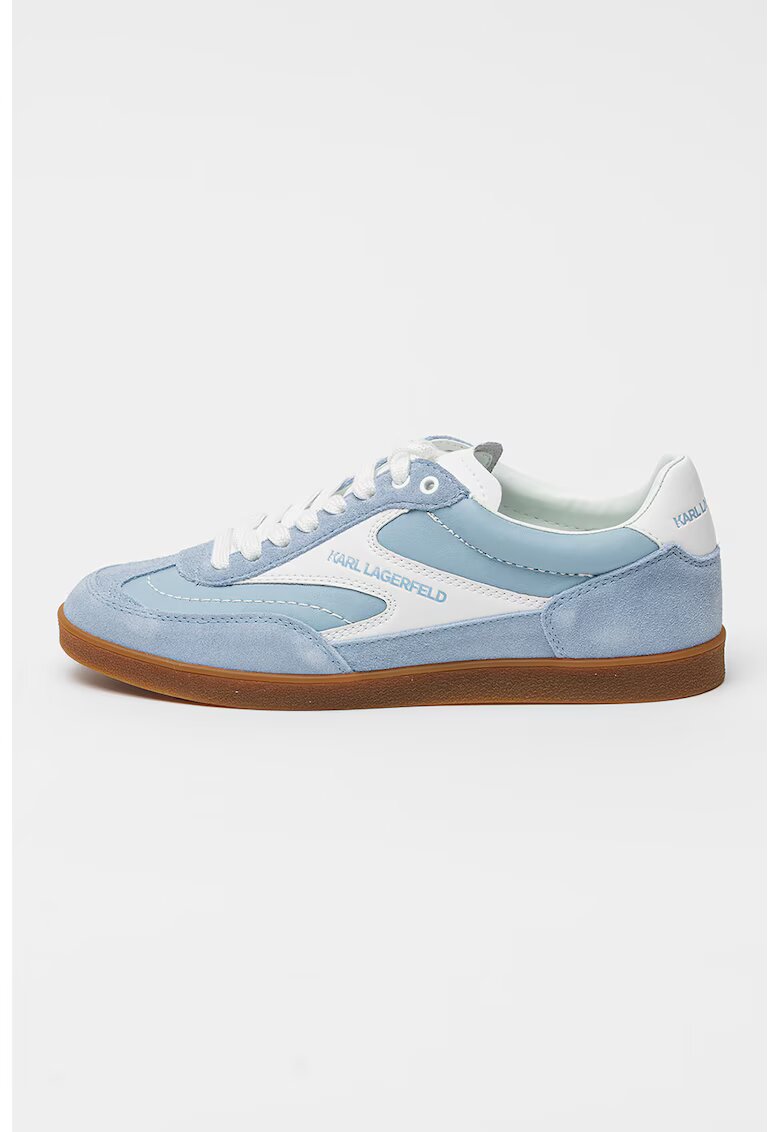 Karl Lagerfeld Pantofi sport din piele cu garnituri contrastante Kandidate