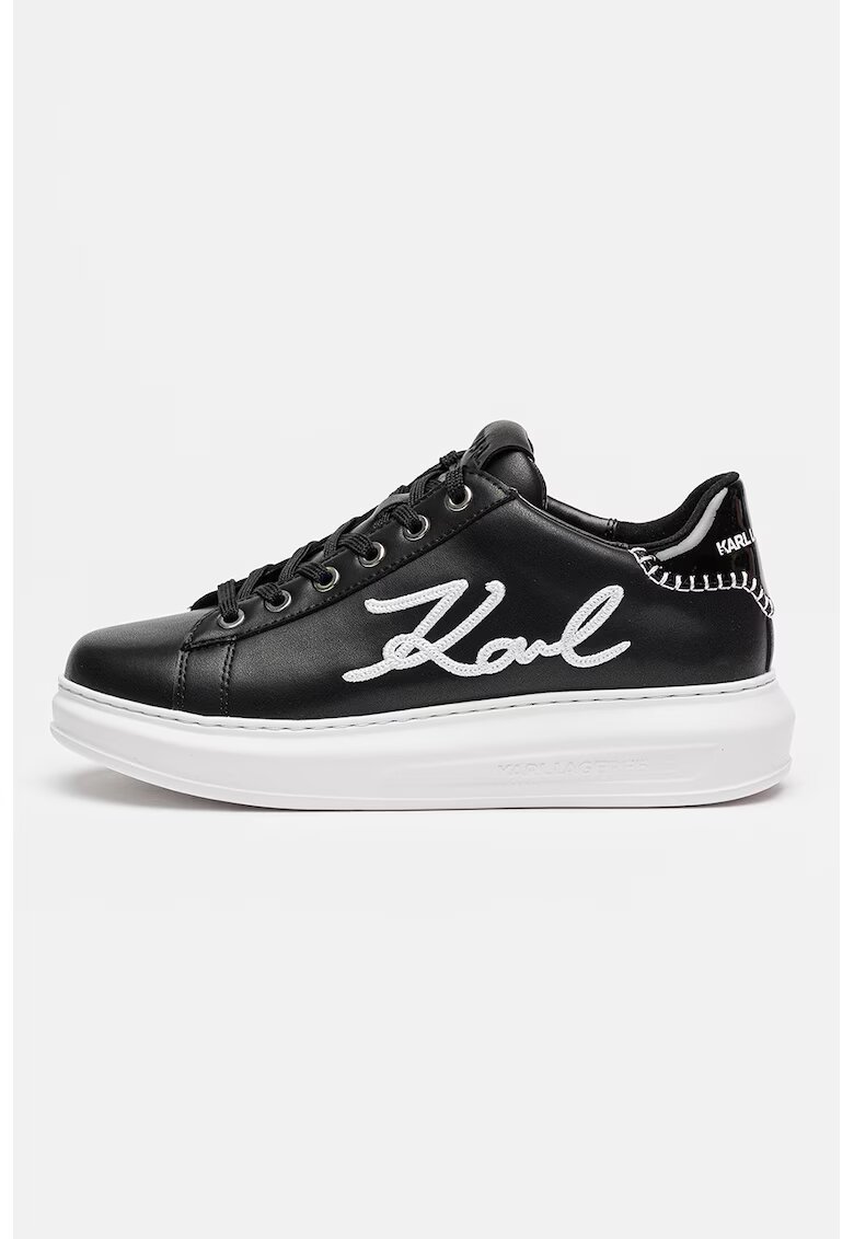 Karl Lagerfeld Pantofi sport din piele Kapri Cornelly - Negru