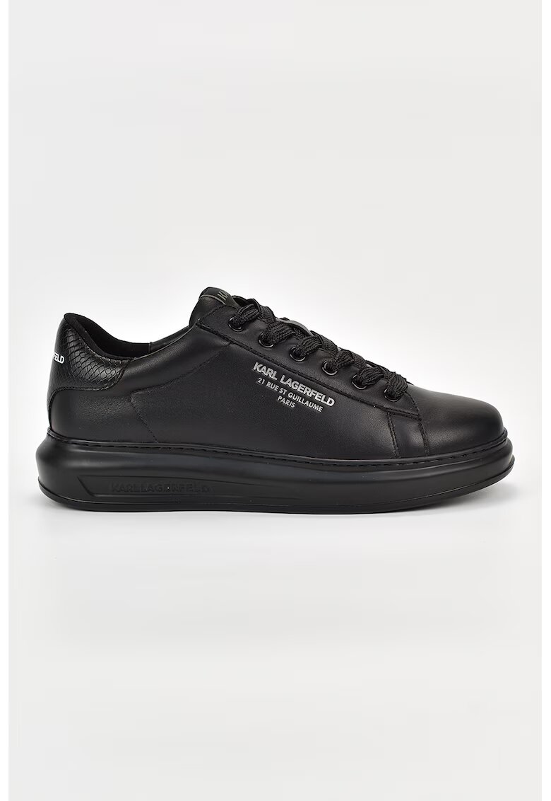 Karl Lagerfeld Pantofi sport low-cut din piele cu detalii logo - Negru