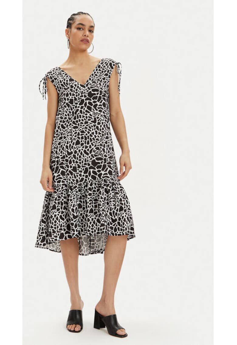 Karl Lagerfeld Rochie dama - 303502584 - In/Viscoza - Negru - Negru