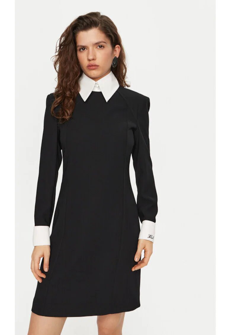 Karl Lagerfeld Rochie dama - 304580314 - Poliester - 38 EU - Negru