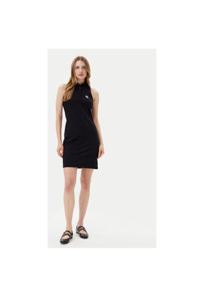 Karl Lagerfeld Rochie dama A2W13041 - Bumbac organic - Negru - Negru