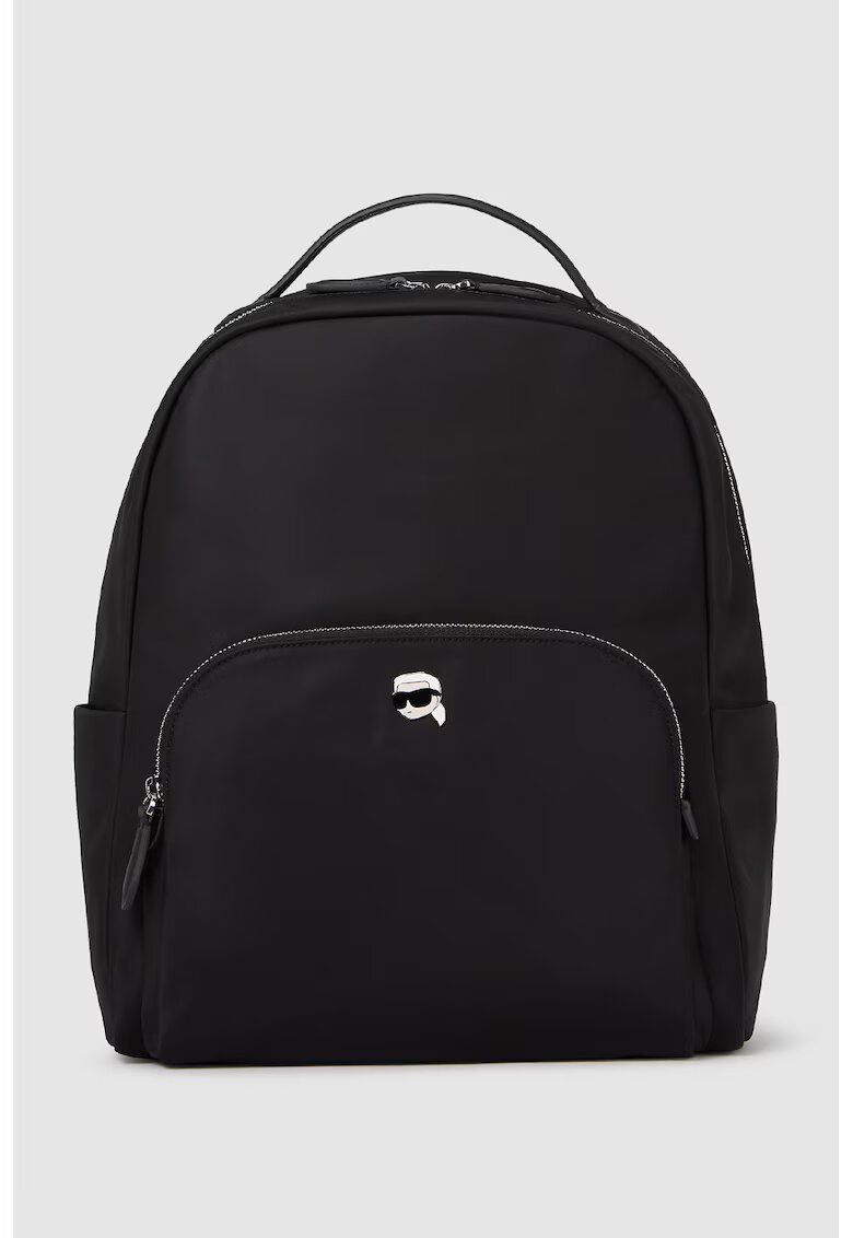 Karl Lagerfeld Rucsac cu buzunar frontal si logo - Negru