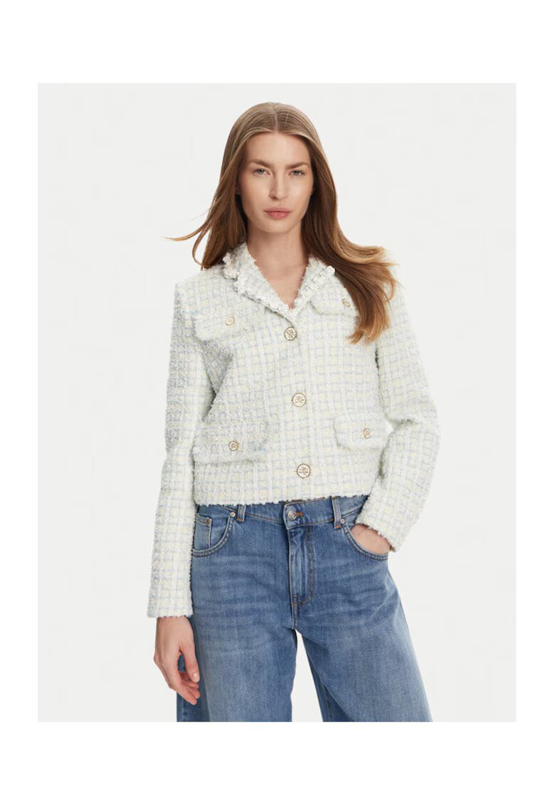 Karl Lagerfeld Sacou dama A2W14024 - Poliamida/Lana - Albastru deschis - Albastru deschis