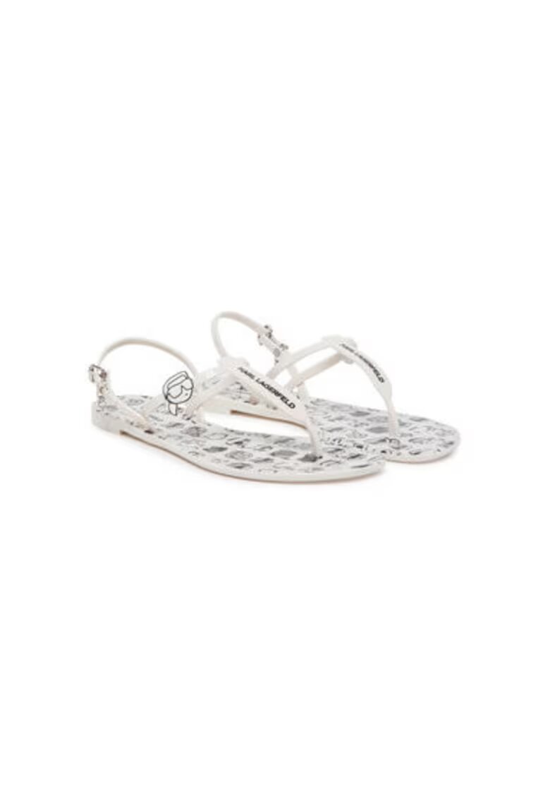 Karl Lagerfeld Sandale dama - KL80002G - Sintetic - Alb
