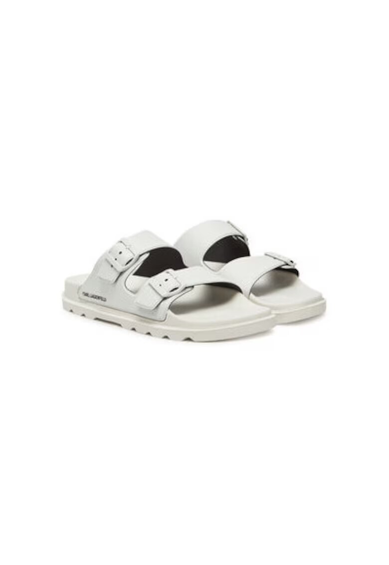 Karl Lagerfeld Slapi barbati KL70975 - Piele ecologica - Alb