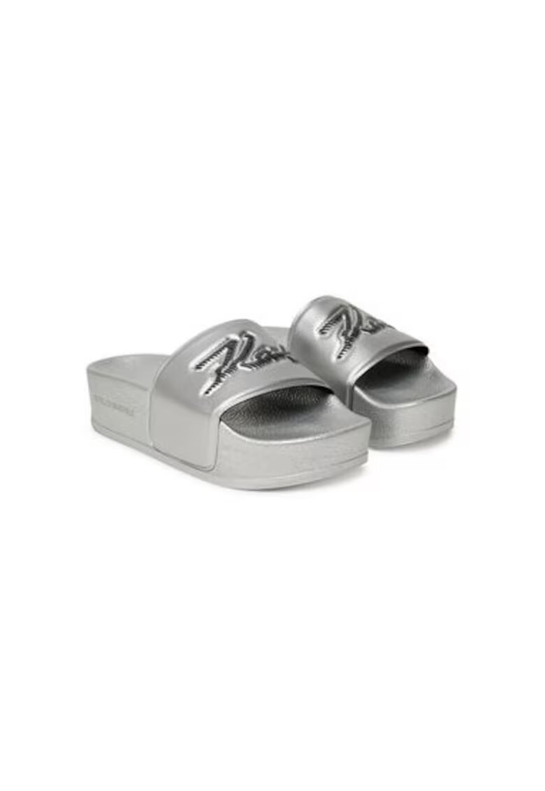 Karl Lagerfeld Slapi dama - KL80872 - Piele ecologica - Argintiu