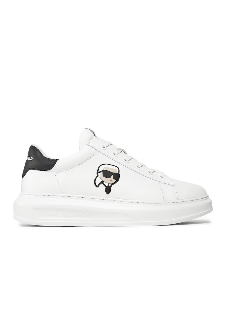 Karl Lagerfeld Tenisi barbati - Piele naturala - Alb -