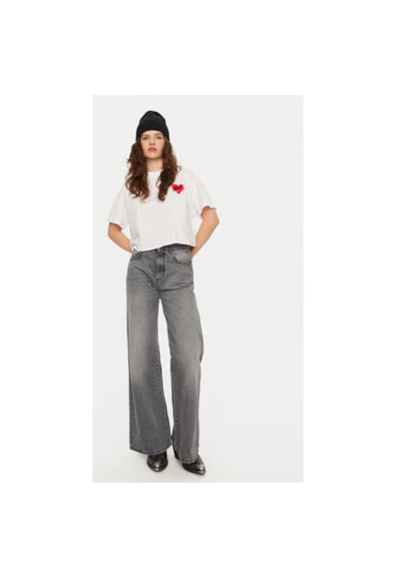 Karl Lagerfeld Tricou dama - 304579356 - Bumbac organic - 2XL INTL - Alb
