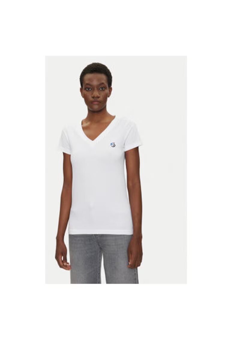 Karl Lagerfeld Tricou dama A2W17097 - Bumbac - Alb - Alb