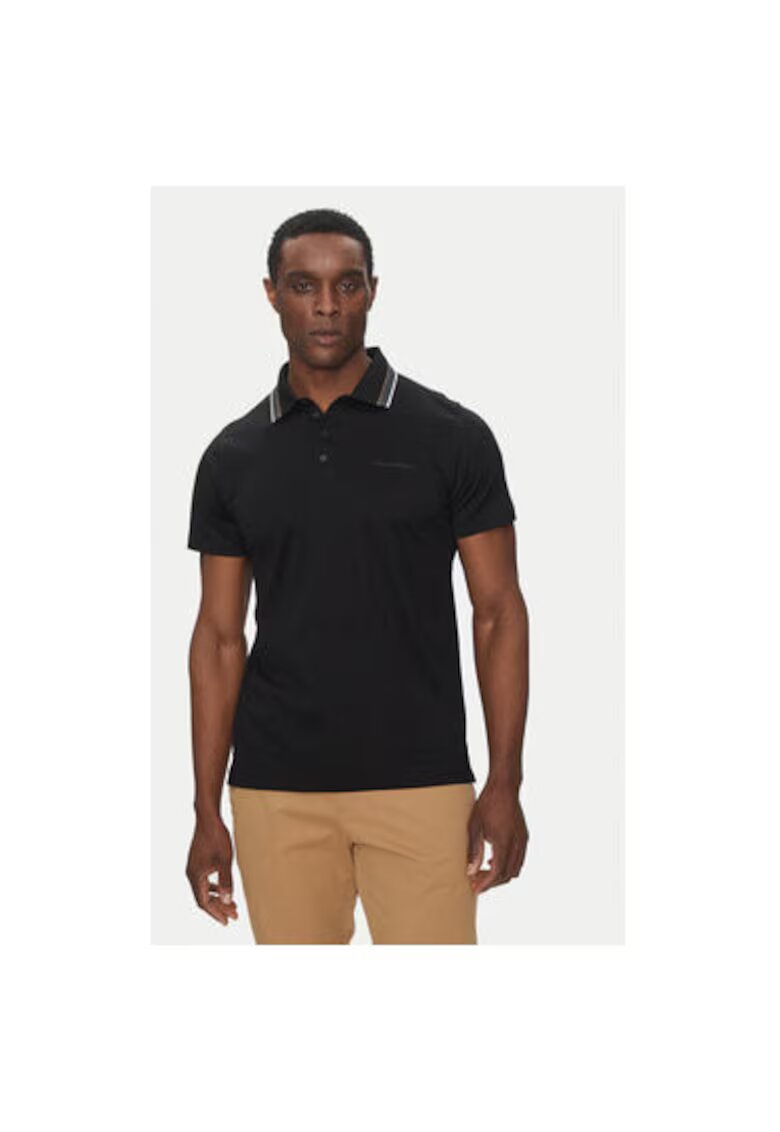 Karl Lagerfeld Tricou polo barbati 745002 552200 - Bumbac - Negru - Negru