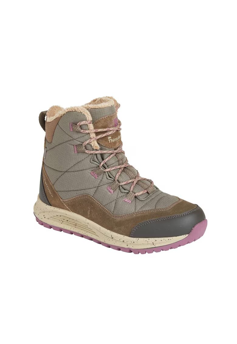 Karrimor Ghete dama Vancouver - piele intoarsa - blana artificiala - maro - talpa Dynagrip
