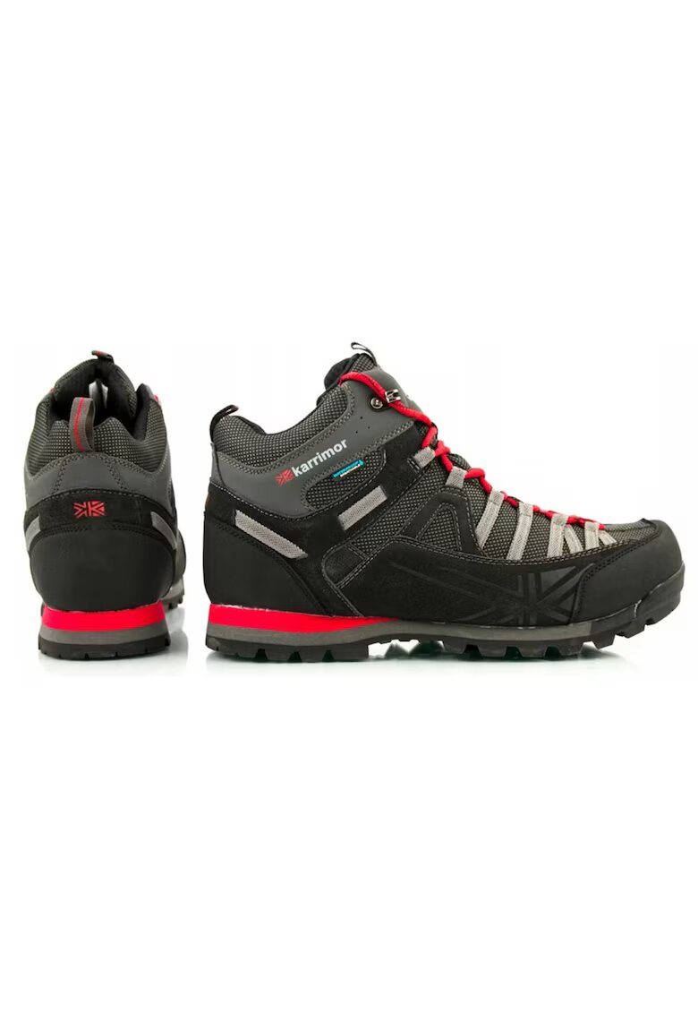 Karrimor Pantofi trekking barbati - Piele/plastic - Negru/rosu