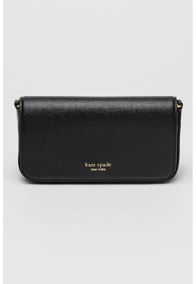 KATE SPADE Geanta crossbody Devin Saffiano din piele - Negru - 10.8 x 20.3 x 5.7 cm