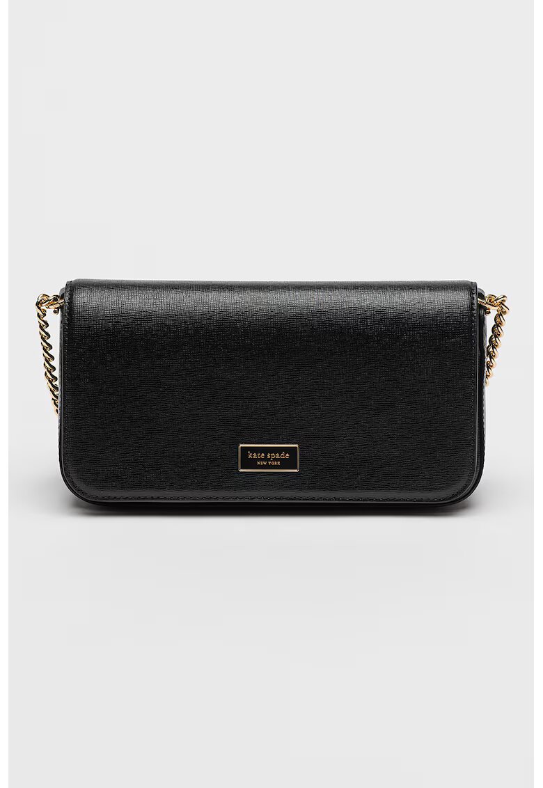 KATE SPADE Geanta de piele cu bareta de umar cu clapa Serena - Negru