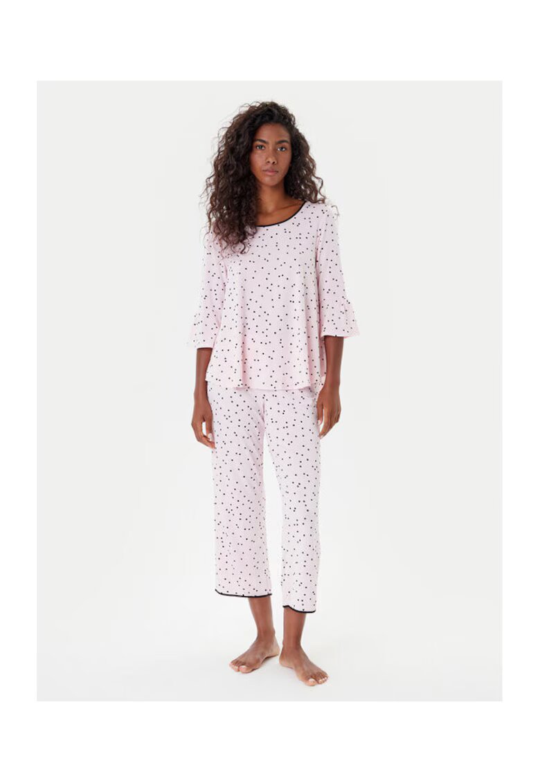 KATE SPADE Pijama dama roz - material moale