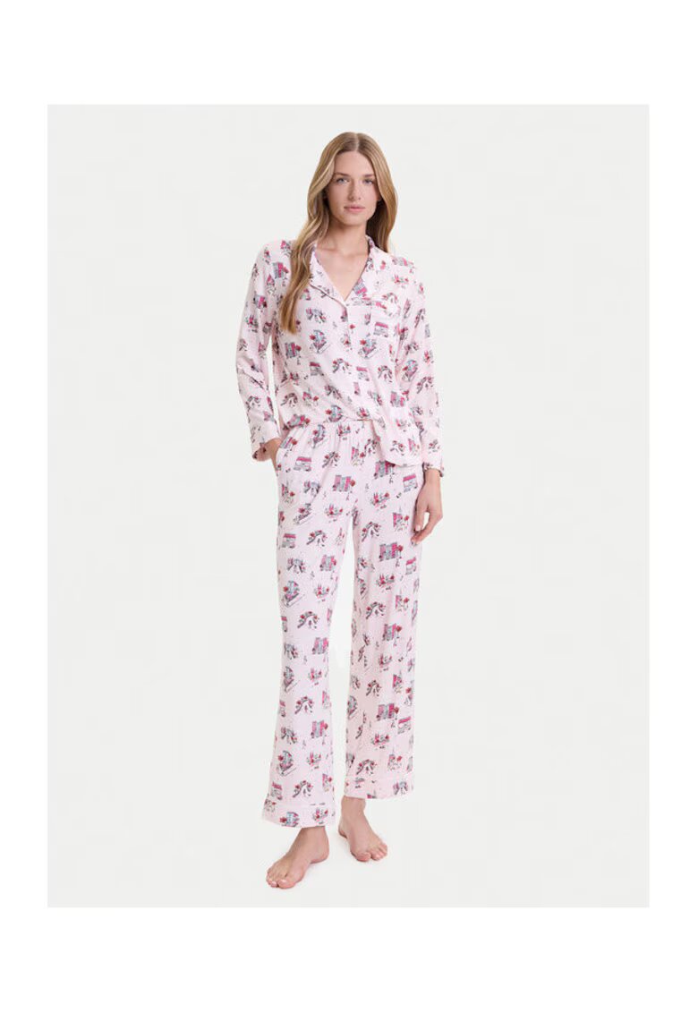 KATE SPADE Pijamale dama roz - din material moale