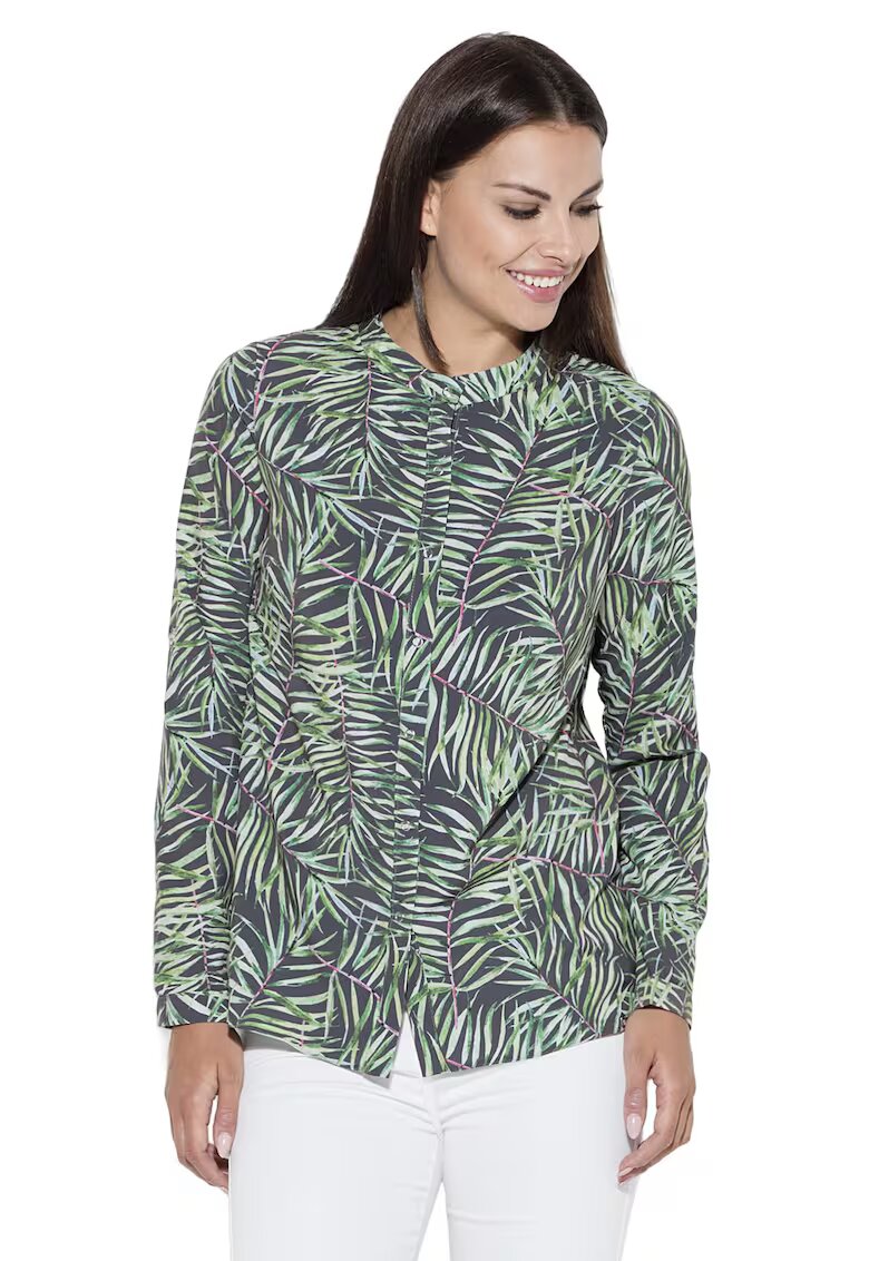 KATRUS Camasa K400 - model 19 - multicolor - poliester - elastan - maneci lungi -