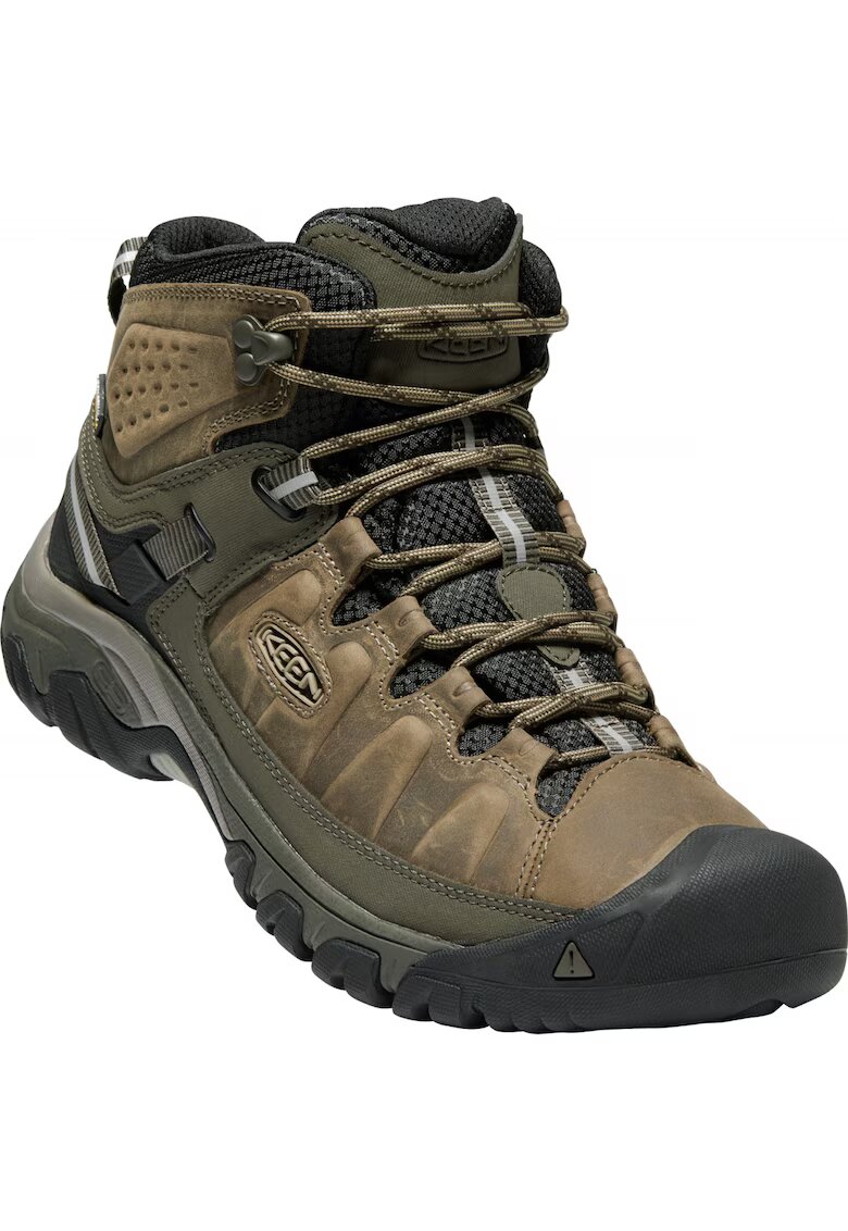 Keen Bocanci trekking pentru barbati - Targhee III MID WP - Piele naturala - Maro/Negru - Negru/Maro